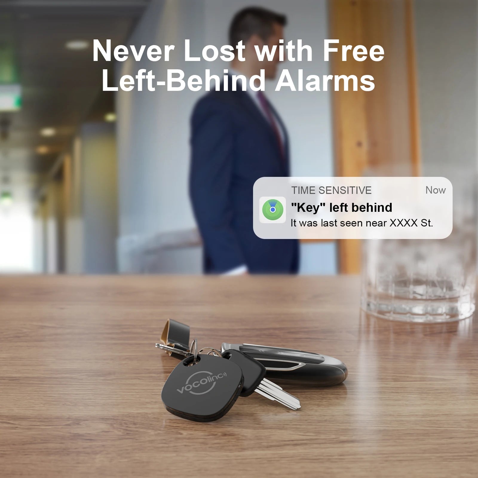 Tracker tag on keys and bag